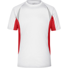 James & Nicholson Canopy Férfi futópóló (white/red)