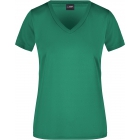 James & Nicholson Lior női V-nyakú sport póló (green)