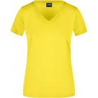 James & Nicholson Lior női V-nyakú sport póló (yellow)