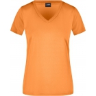 James & Nicholson Lior női V-nyakú sport póló (orange)