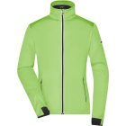 James & Nicholson Myrandir Női 3 rétegű Sport Softshell dzseki (bright green/black)