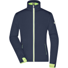 James & Nicholson Myrandir Női 3 rétegű Sport Softshell dzseki (navy/bright yellow)