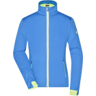 James & Nicholson Myrandir Női 3 rétegű Sport Softshell dzseki (bright blue/bright yellow)