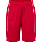 James & Nicholson Orodreth Gyermek Basic Technikai rövidnadrág (red/white)