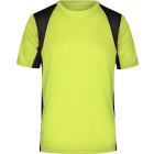 James & Nicholson Quartz Férfi futópóló (fluo yellow/black)