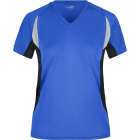 James & Nicholson Quest Női V-nyakú futópóló (royal/black)