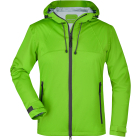 James & Nicholson Quinvaris Női 3 rétegű softshell kabát (spring green/iron grey)