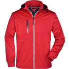 James & Nicholson Valerion Férfi 3 rétegű softshell dzseki (red/navy/white)