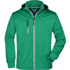 James & Nicholson Valerion Férfi 3 rétegű softshell dzseki (irish green/navy/white)