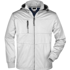 James & Nicholson Valerion Férfi 3 rétegű softshell dzseki (white/white/navy)