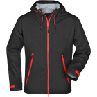 James & Nicholson Vesper Férfi 3 rétegű Softshell dzseki (black/red)