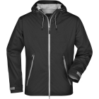 James & Nicholson Vesper Férfi 3 rétegű Softshell dzseki (black/silver)