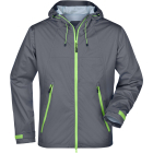 James & Nicholson Vesper Férfi 3 rétegű Softshell dzseki (iron grey/green)