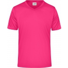 James & Nicholson Xyron férfi V nyakú póló (pink)