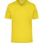 James & Nicholson Xyron férfi V nyakú póló (yellow)