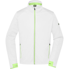 James & Nicholson Yacht Férfi 3 rétegű Sport Softshell dzseki (white/bright green)